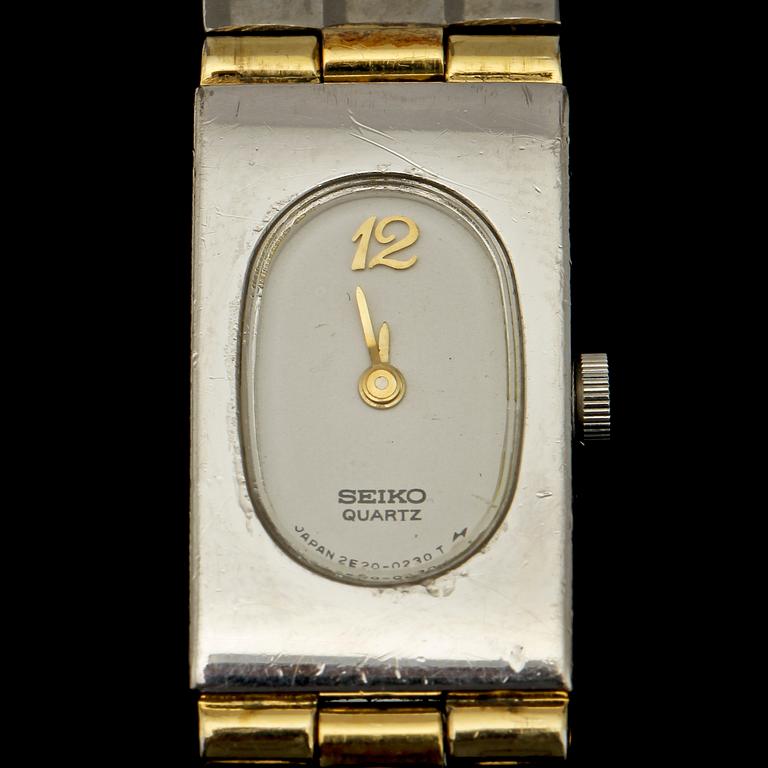 DAMARMBANDSUR, rostfritt stål, Seiko, 1900/2000-tal. Vikt 35 g.