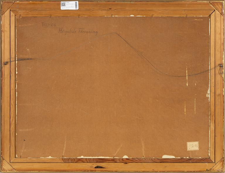 Åke Nothberg, oil on panel, signed and dated 1939 (replica 1950).
