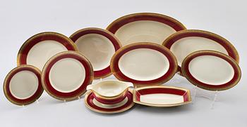 MATSERVIS, 68 delar, porslin, Rosenthal, 1900-talets första hälft.