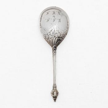 A Danish silver spoon, second half of the 19th Century.