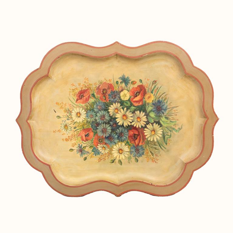 Tray, first half of the 20th century.