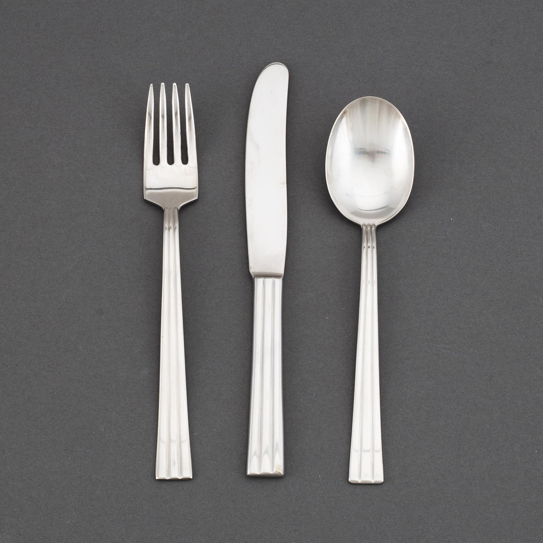 FOLKE ARSTRÖM, bestick, 36 delar, "Thebe", Gense, Sverige, 1950-/1960-tal.