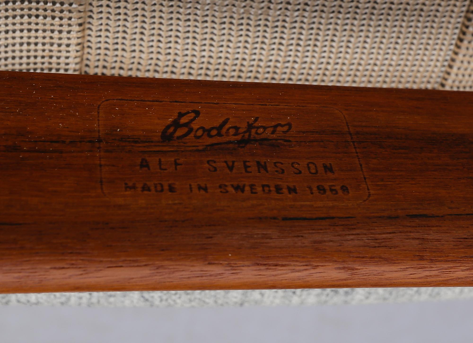 FÅTÖLJER, 1 par, Alf Svensson, Bodafors, 1900-talets andra hälft.