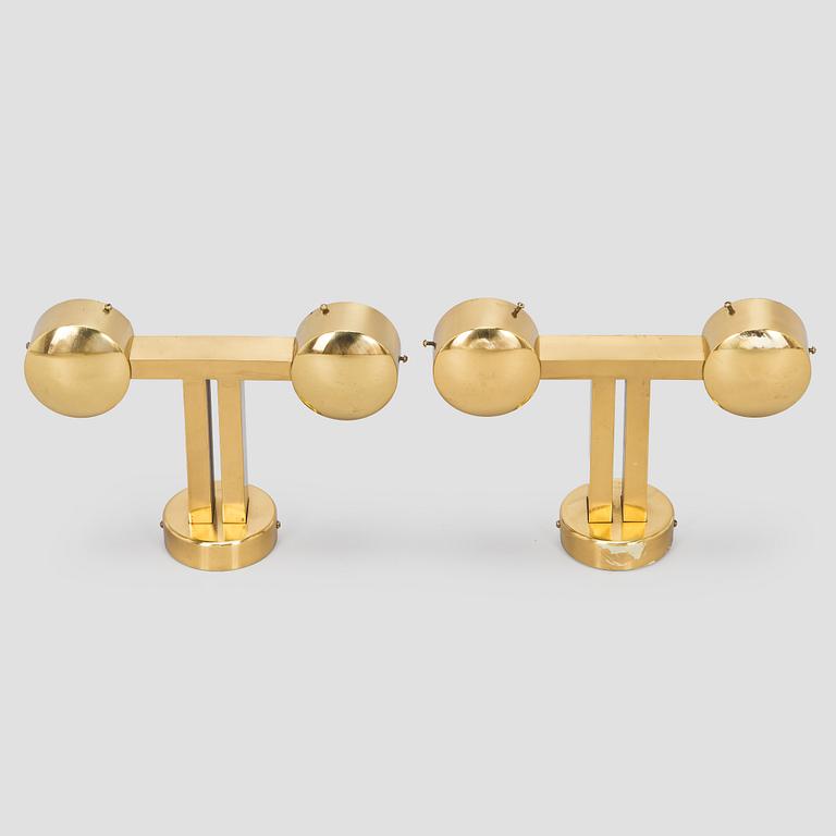 Lisa Johansson-Pape, a pair of mid-20th century model '19053' wall lights, for Orno.