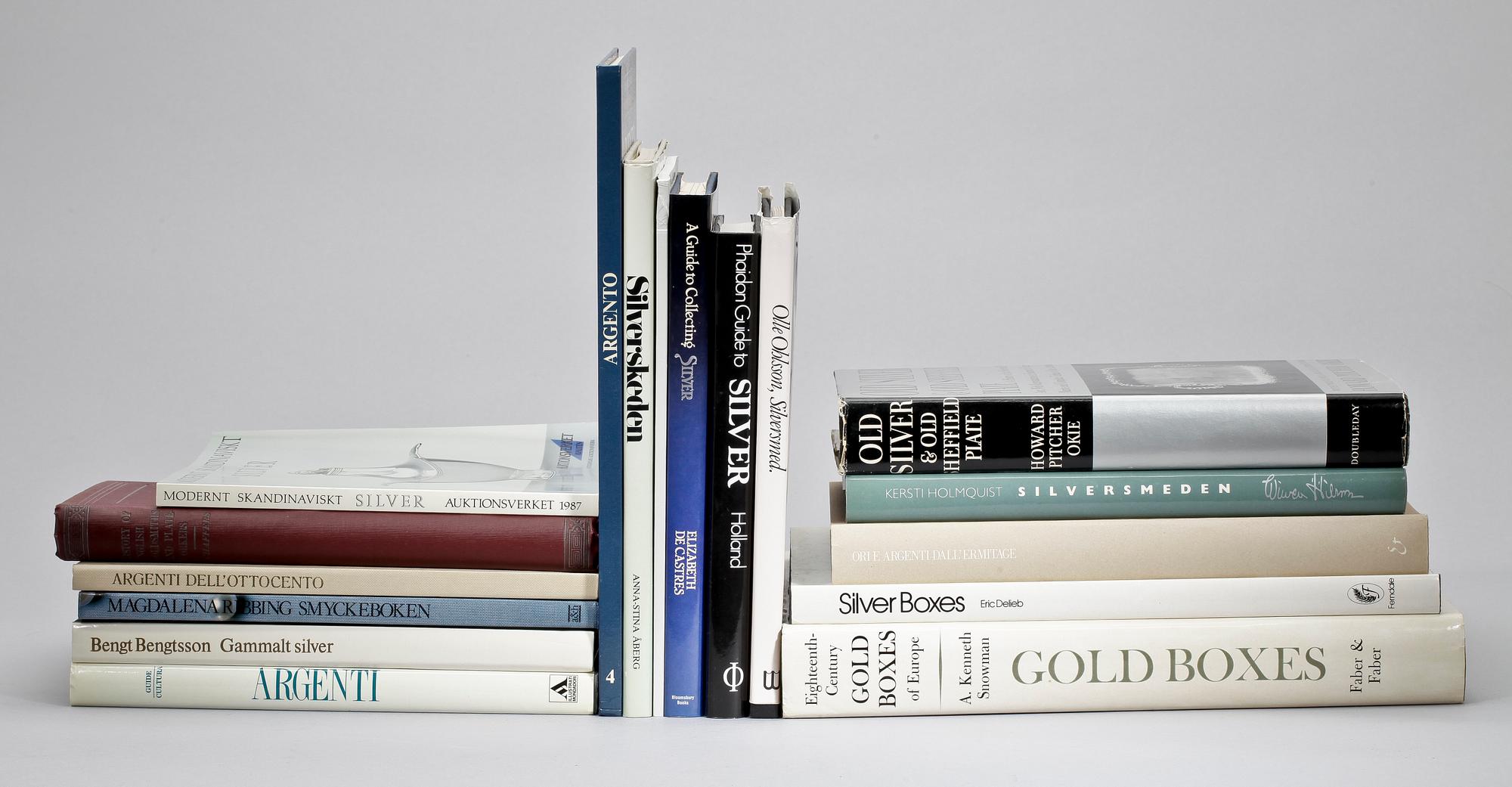 BÖCKER, 17 st, Silver- och guldlitteratur.