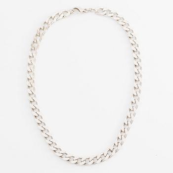 Collier sterlingsilver, pansarlänk.