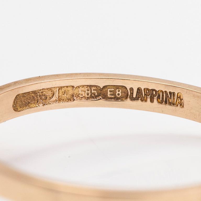 Björn Weckström, ring "Guldtorn", 14K guld, Lapponia 1982.