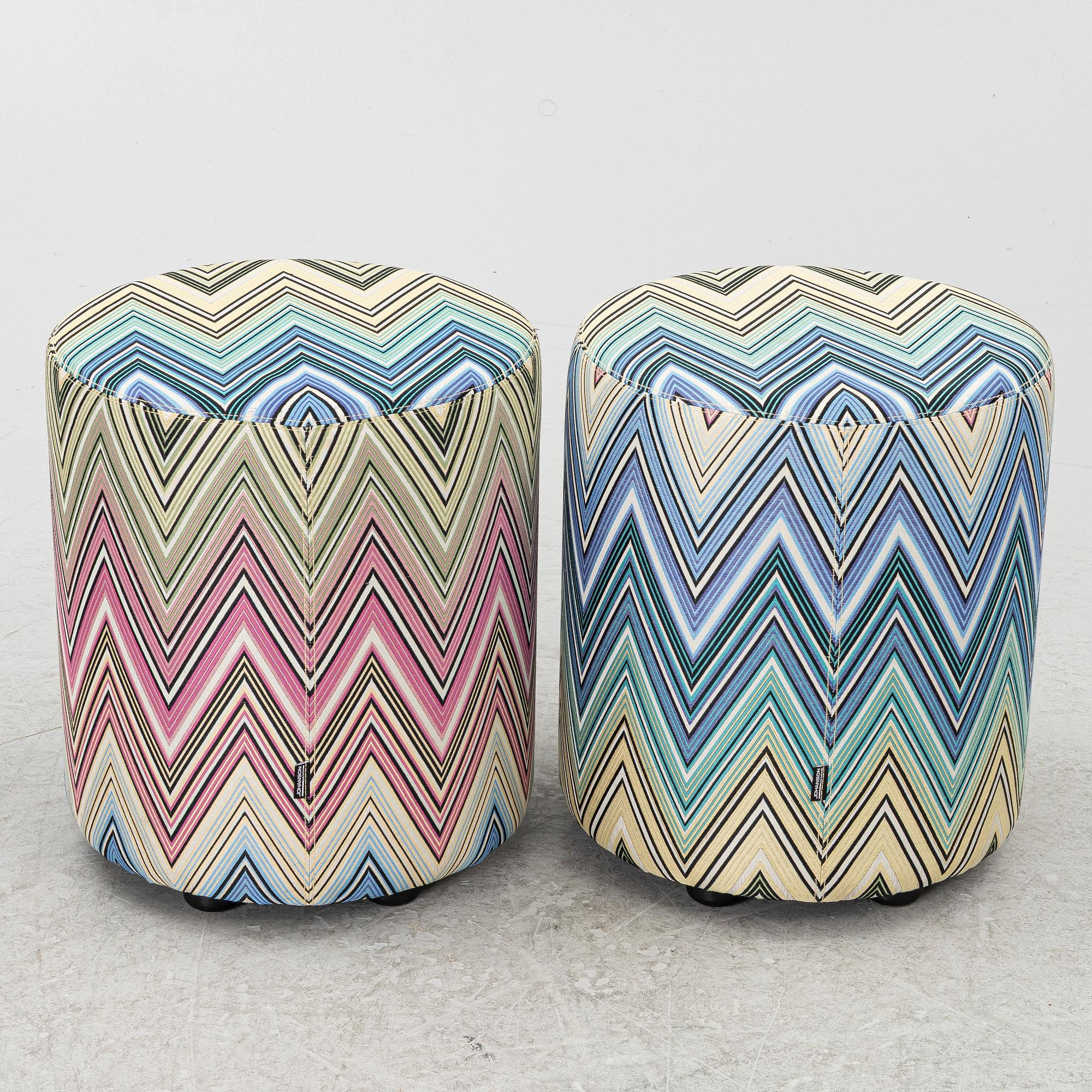 Sittpuffar, ett par, Johnsson Design.