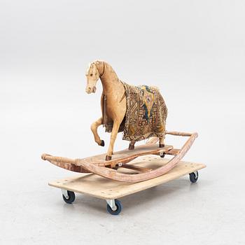 Rocking horse, circa 1900.