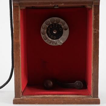 VÄGGTELEFON, Sverige, 1800-talets andra hälft.