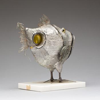 SKULPTUR, blandteknik, signerad Noel. 1980-tal.