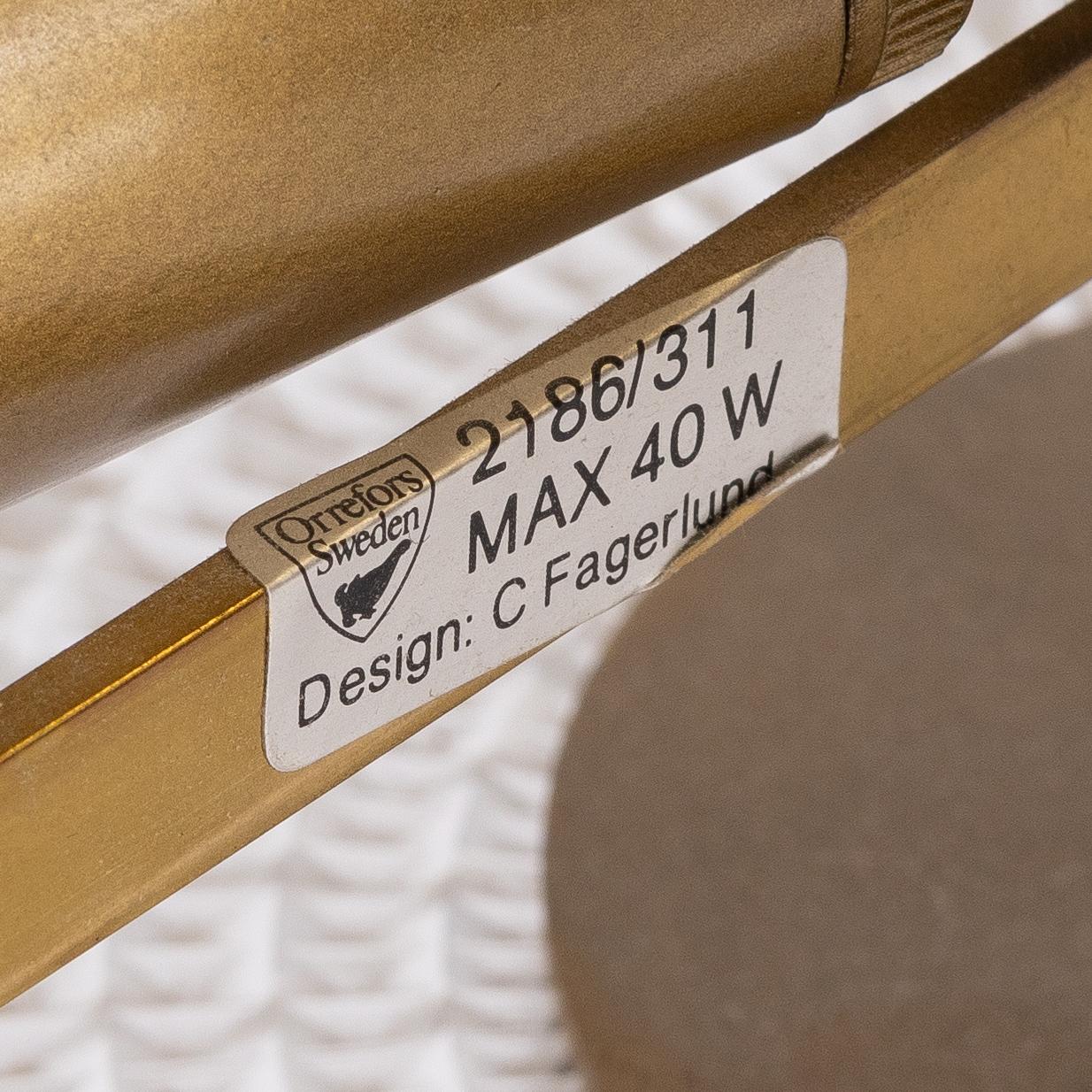 Carl Fagerlund, taklampa, Orrefors, 1900-talets andra hälft.