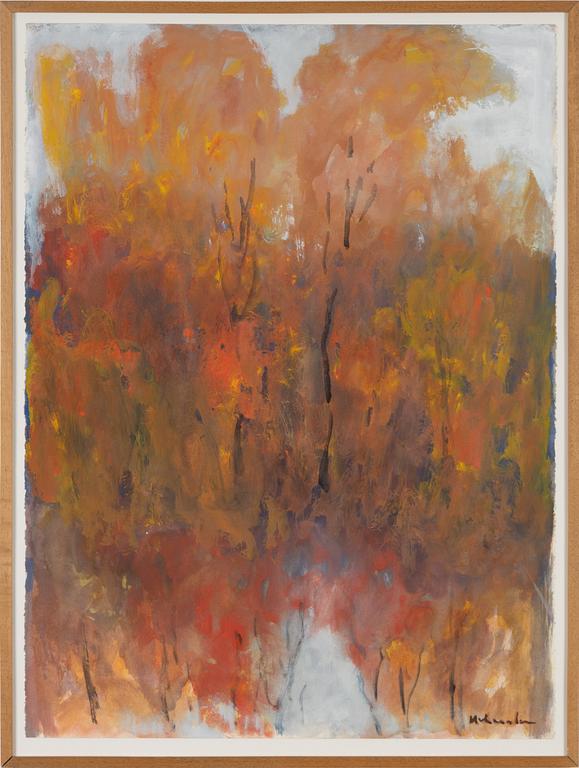 Ruben Heleander, gouache, signed.