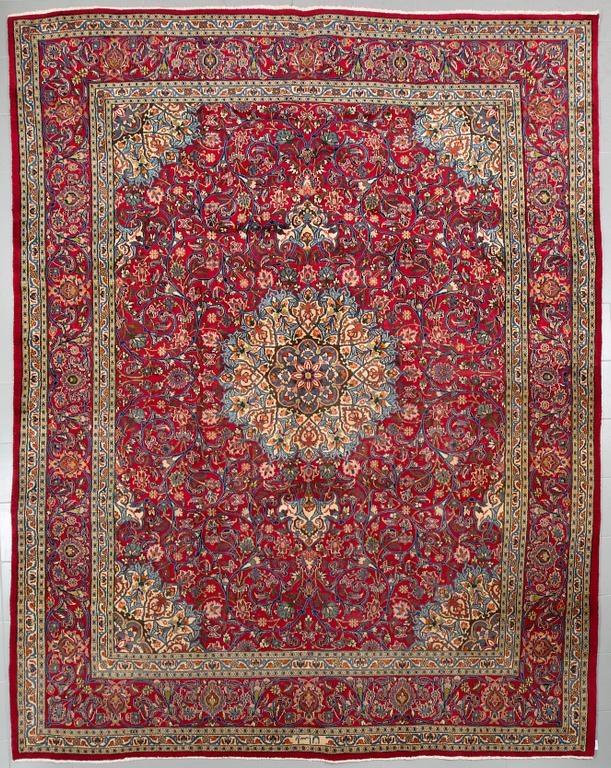 A Semnan rug, signed, 388 x285 cm.