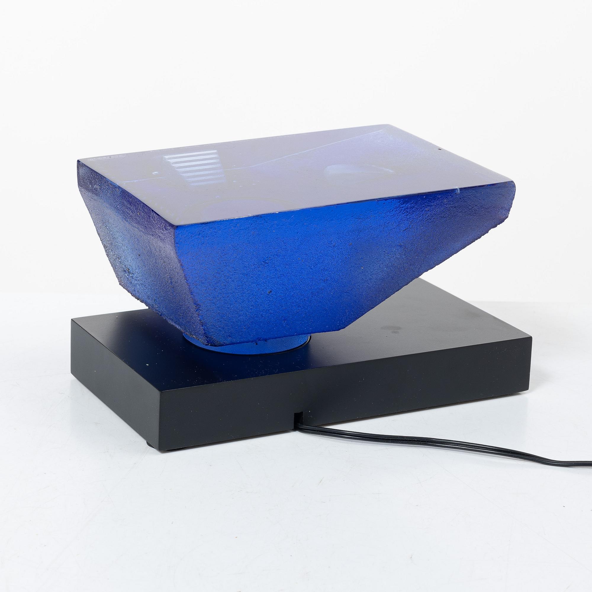 Bertil Vallien, a limited edition glass sculpture Kosta Boda, Sweden, signed.