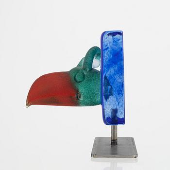 Kjell Engman, a signed glass sculpture, Kosta Boda.