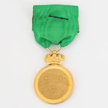 The Medal of  the Vasa. Gold with ribbon in case.