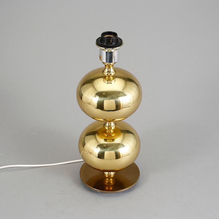 BORDSLAMPA, mässing, stilarmatur, Tranås, Sweden. Etikettmärkt.