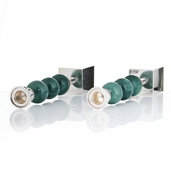 Sigurd Persson, Candlesticks, a pair, “Tre Kulor”, Sigurd Persson Design.