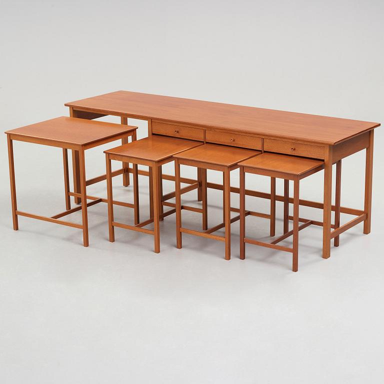 John Kandell, sideboard, 5 delar, utfört av snickarmästare David Sjölinder, Stockholm ca 1949.