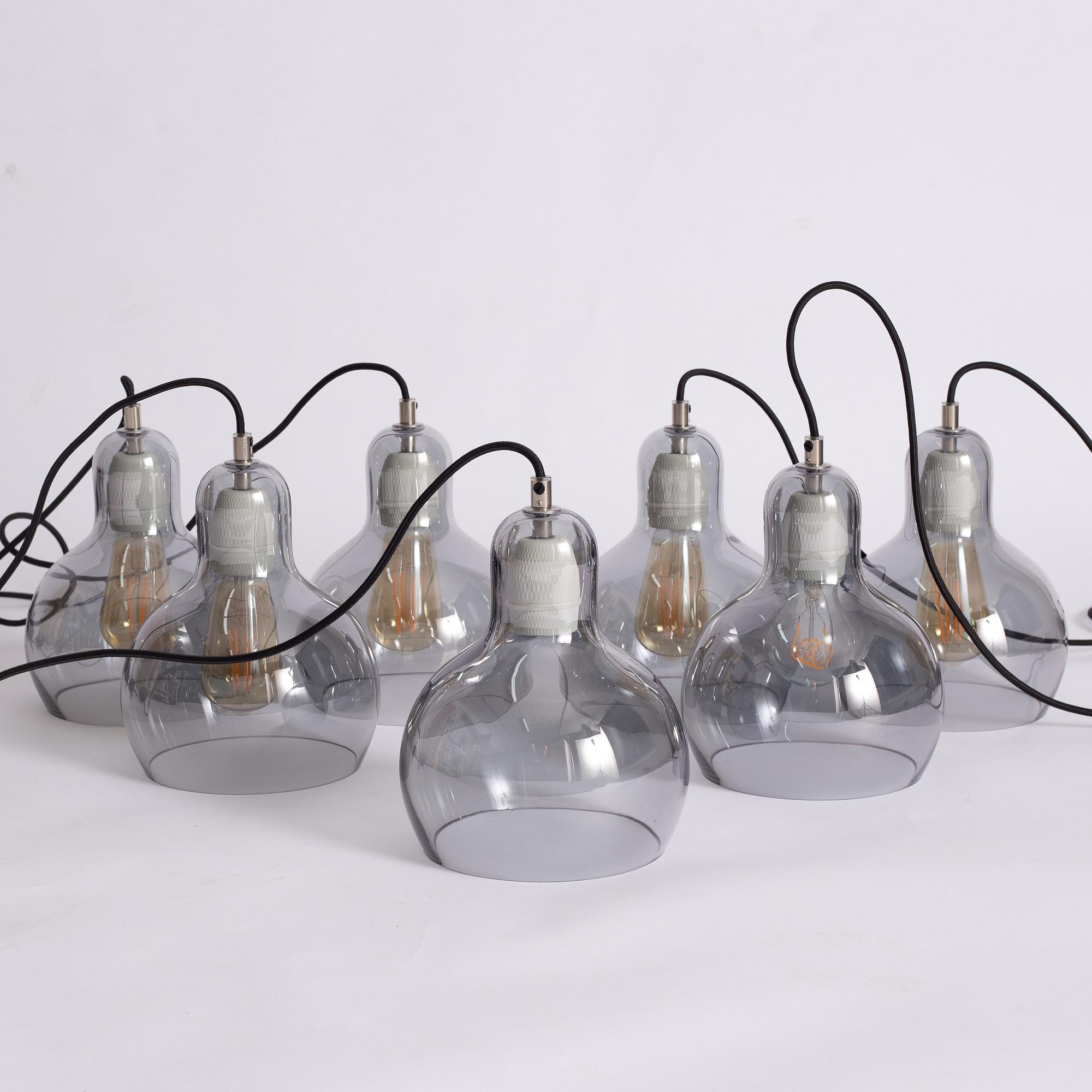 Sofie Refer, seven pendant lamps, 'Mega Bulb', &Tradition.