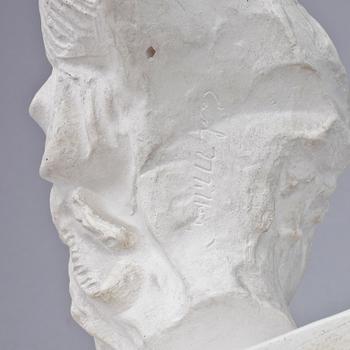 CARL MILLES, skulptur, gips, sign.