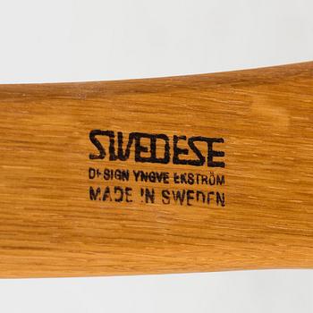 YNGVE EKSTRÖM, a 'Lamino' armchair with a stool, Swedese.