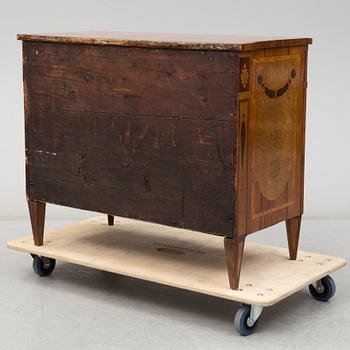 An 18th century Gustavian chest of drawers.