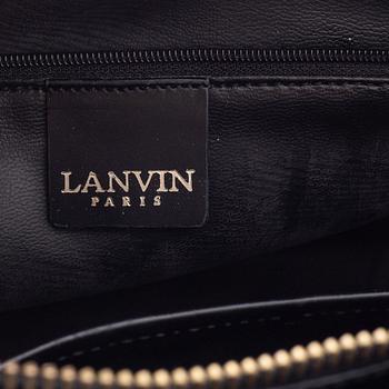 Lanvin, a black vintage leather bag.