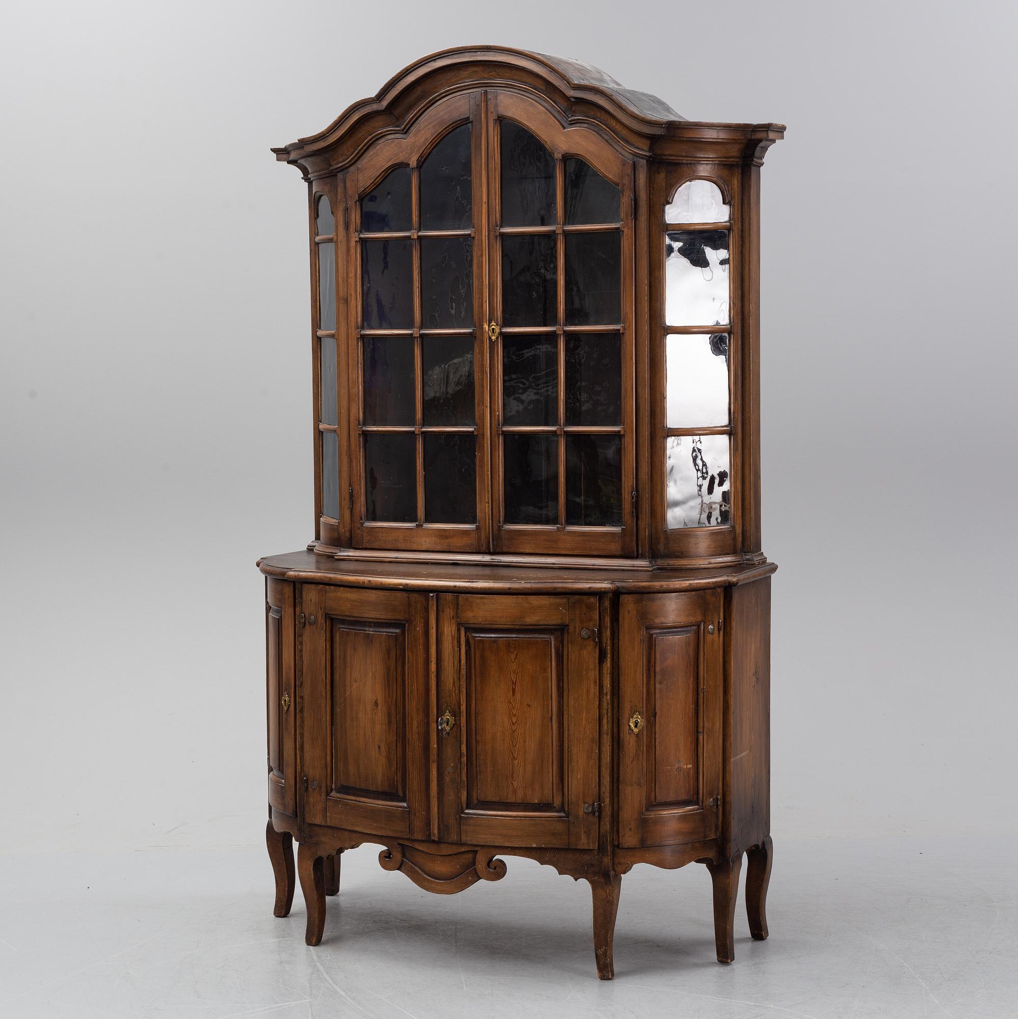 A Swedish Rococo cupboard, second half of the 18th century.