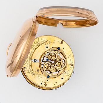 A gold verge pocket, Söderman, Stockholm c. 1800.