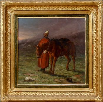 R.St LEDGER PIGOT, olja på duk, England, sign o dat 1870.