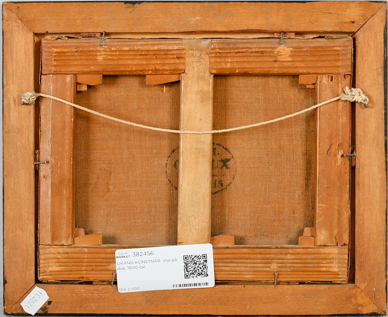 OKÄND KONSTNÄR, olja på duk, 1800-tal.