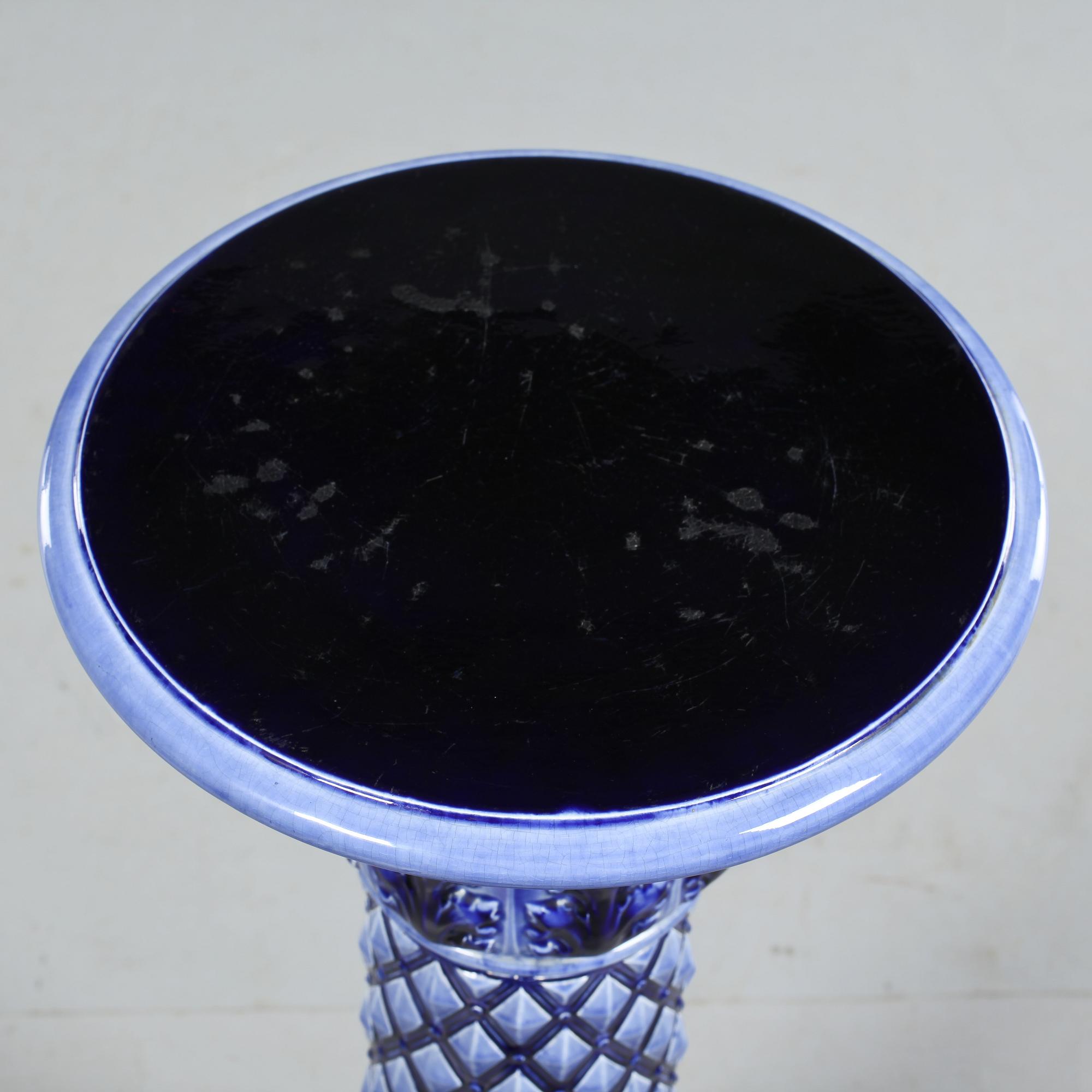 PIEDESTAL, majolika, Rörstrand, 1800-talets slut.