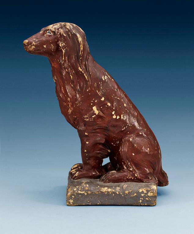 HUND, keramik. Möjligen Marieberg, Ehrenreichs period, 1760-66. Omärkt.