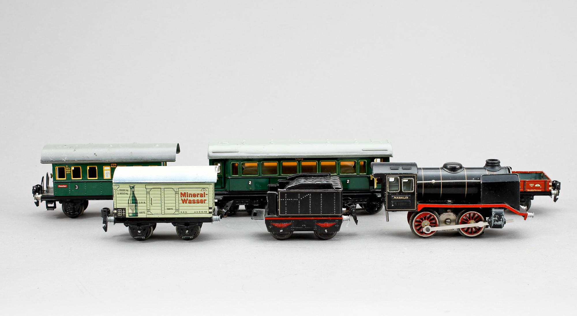 PARTI TÅGDELAR, Märklin, 1900-tal.