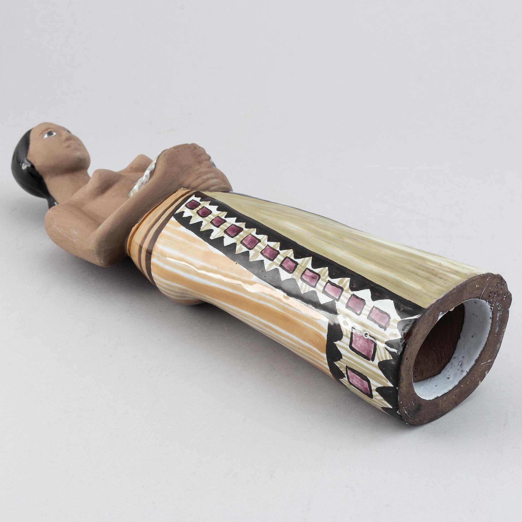 Mari Simmulson, a stoneware sculpture of a woman, Upsala Ekeby.