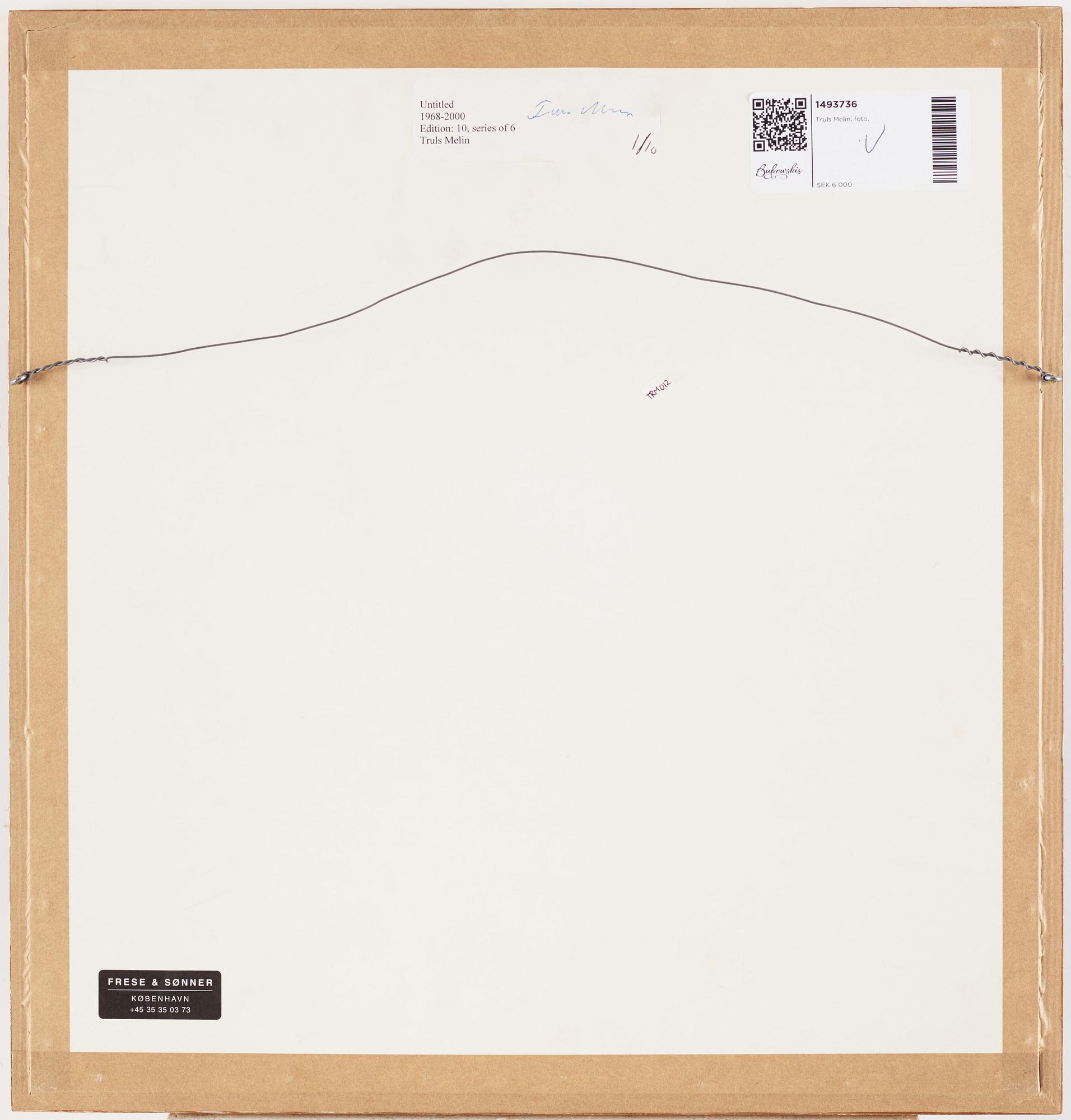 Truls Melin, Utan titel, 1969-2000.