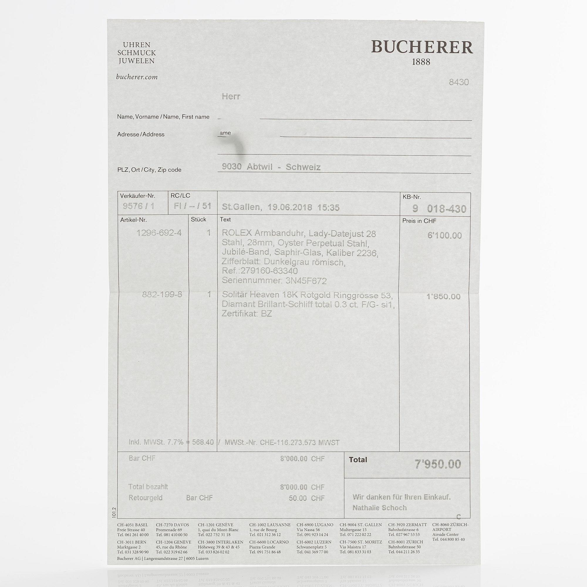 Rolex, Lady-Datejust, ca 2018.