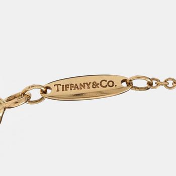 Tiffany & Co, Elsa Peretti, halsband, "Diamonds by the Yard", 18K guld med en briljantslipad diamant.