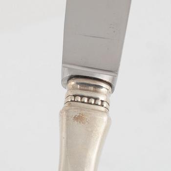 Eric Löfman, an 80-piece Swedish silver cutlery service, model 'Uppsala', MGAB, Lidköping, including 1977.