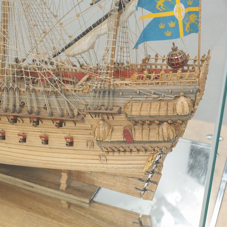 SKEPPSMODELL, regalskeppet Vasa, 1900-tal.