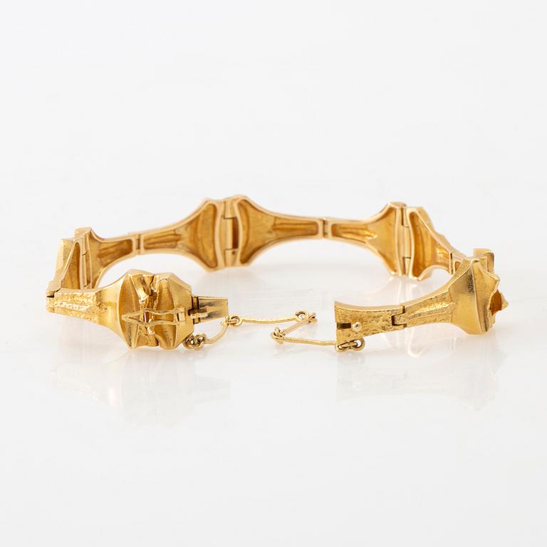 Björn Weckström, bracelet "Gaia" 18K gold, Lapponia 1978.