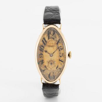 Chronometre Movado, Tonneau, wristwatch, 23 x 42 mm.