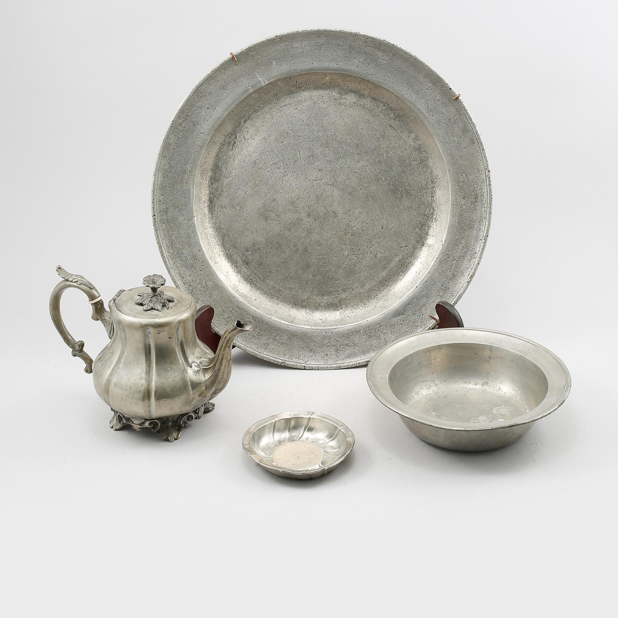 PARTI TENN, 4 delar, 17-1900-tal.