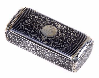 DOSA, silver, Niello, 1800-talets andra hälft.