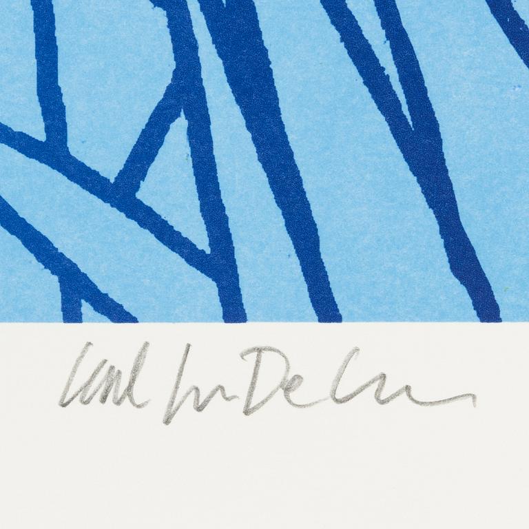 Carl Johan De Geer, färglitografi, signerad 46/150.