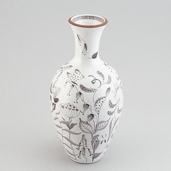 Stig Lindberg, a large faience vase, Gustavsberg Studio, Sweden, 1940-40's.
