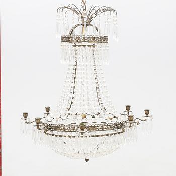 Chandelier, Gustavian style, 20th century.