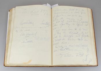 GÄSTBOK MED KÄNDISAUTOGRAFER, Kockska Krogen i Malmö, 1968-92.